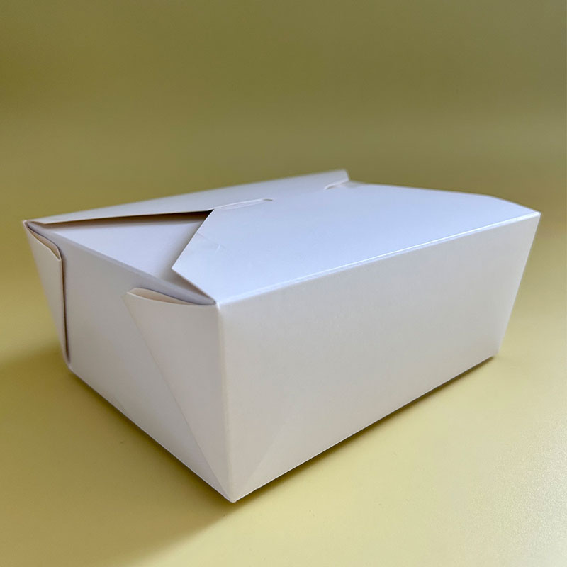 NO.1 (800ml) White Paper Lunch Box