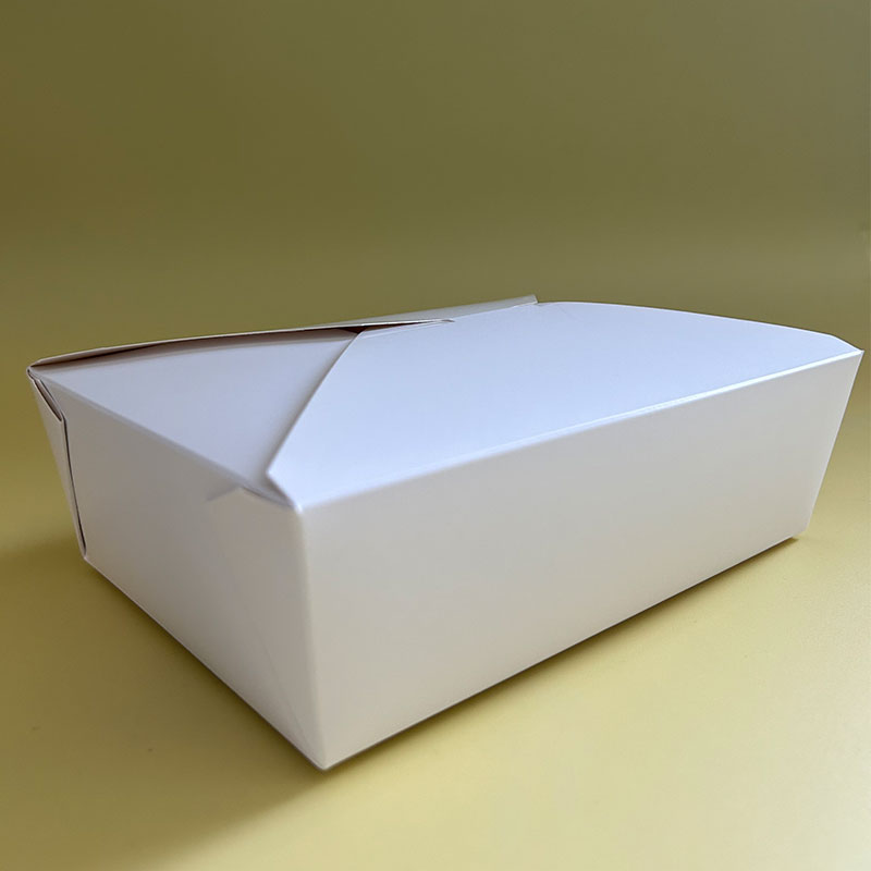 NO.3 (2000ml) White Paper Lunch Box