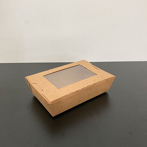 Natural Kraft  Lunch Box With 1 Window