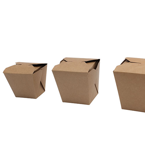 32OZ  Square Kraft Noodle  Box