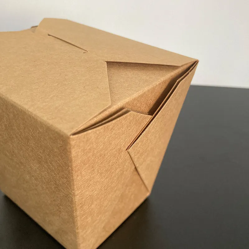 16OZ  Square Kraft Noodle  Box